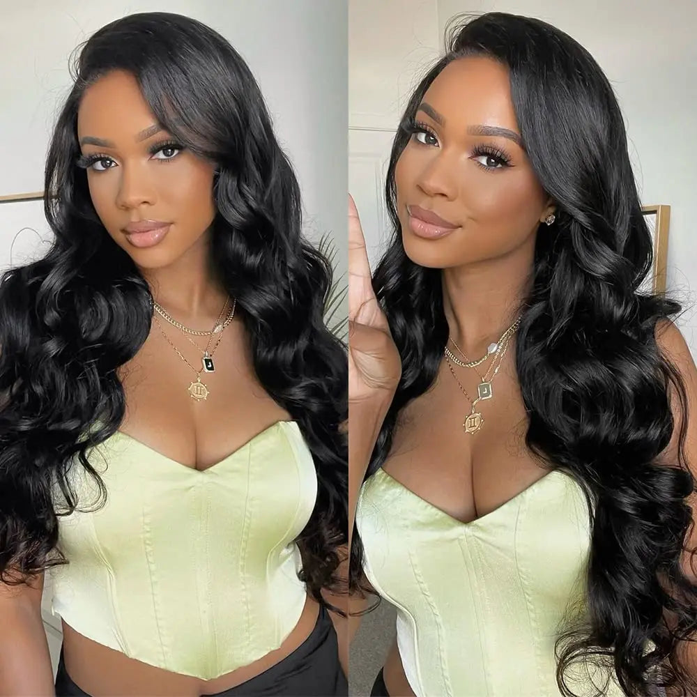 Body Wave Human Hair Wigs With Bangs Full Machine Made Wig Brazilian Wavy Short Bob With Bang Human Hair Wigs For Women