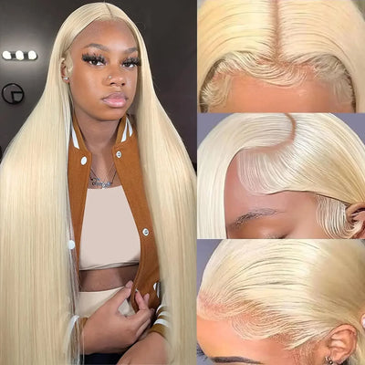 Kelily Straight 613 Blonde Color Straight  Lace Frontal Wig Brazilian Remy Human Hair