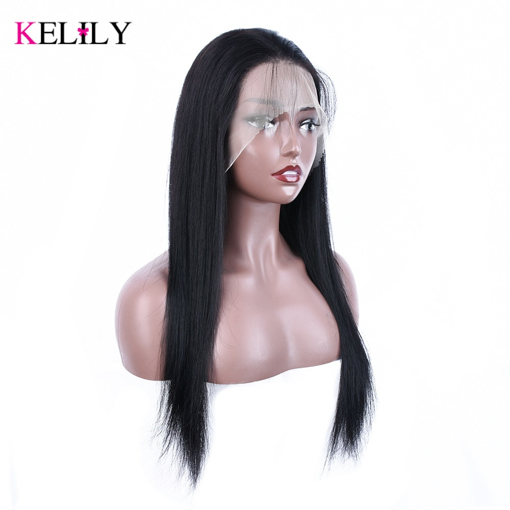 Kelily Straight Undetected 13x6 HD Lace Frontal  Brazilian Human Hair