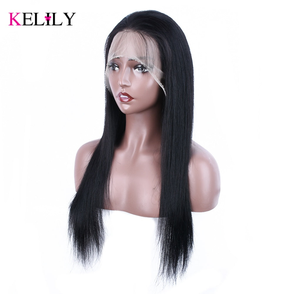 Kelily Straight Undetected 13x6 HD Lace Frontal  Brazilian Human Hair