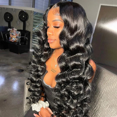 Kelily Hair Loose Wave Glueless HD Lace Closure Wig Melted All Skins