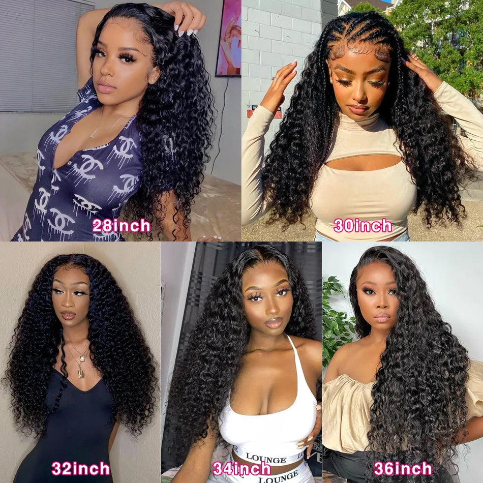 Kelily Water Wave 13x4 13x6 HD Full Lace Frontal Wigs Vigin Human Lace Hair Wig