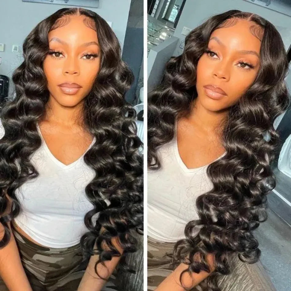 Kelily Hair Loose Wave Glueless HD Lace Closure Wig Melted All Skins