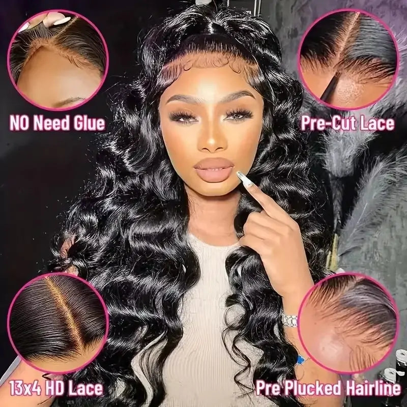 Kelily Body Wave 7x5 Glueless Ready To Wear  Lace Closure Wig Pre Plucked