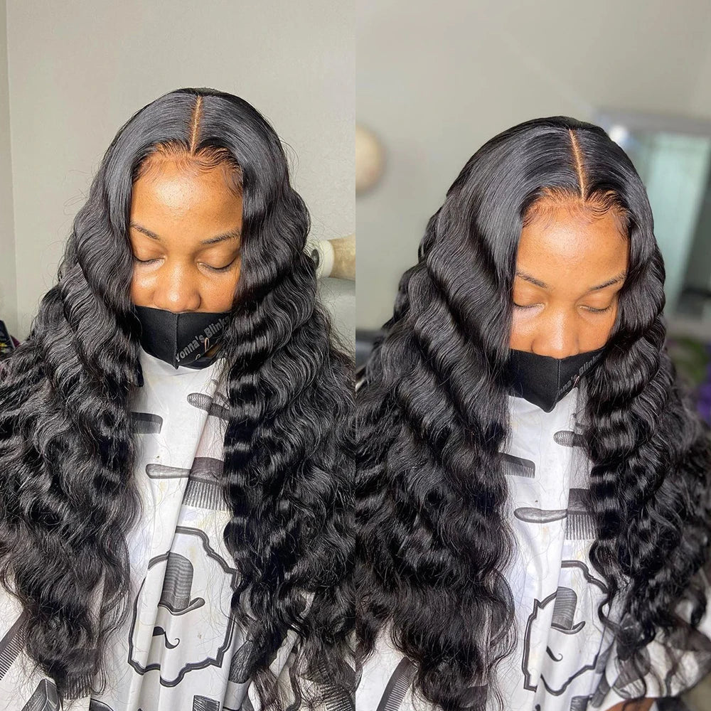 Kelily Hair Loose Wave Glueless HD Lace Closure Wig Melted All Skins