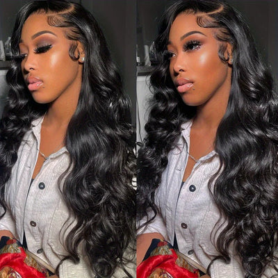 13×4 HD Lace Frontal Wig Pre Plucked With Baby Hair Remy Body Wave HD Lace Front Virgin Human Hair Wigs