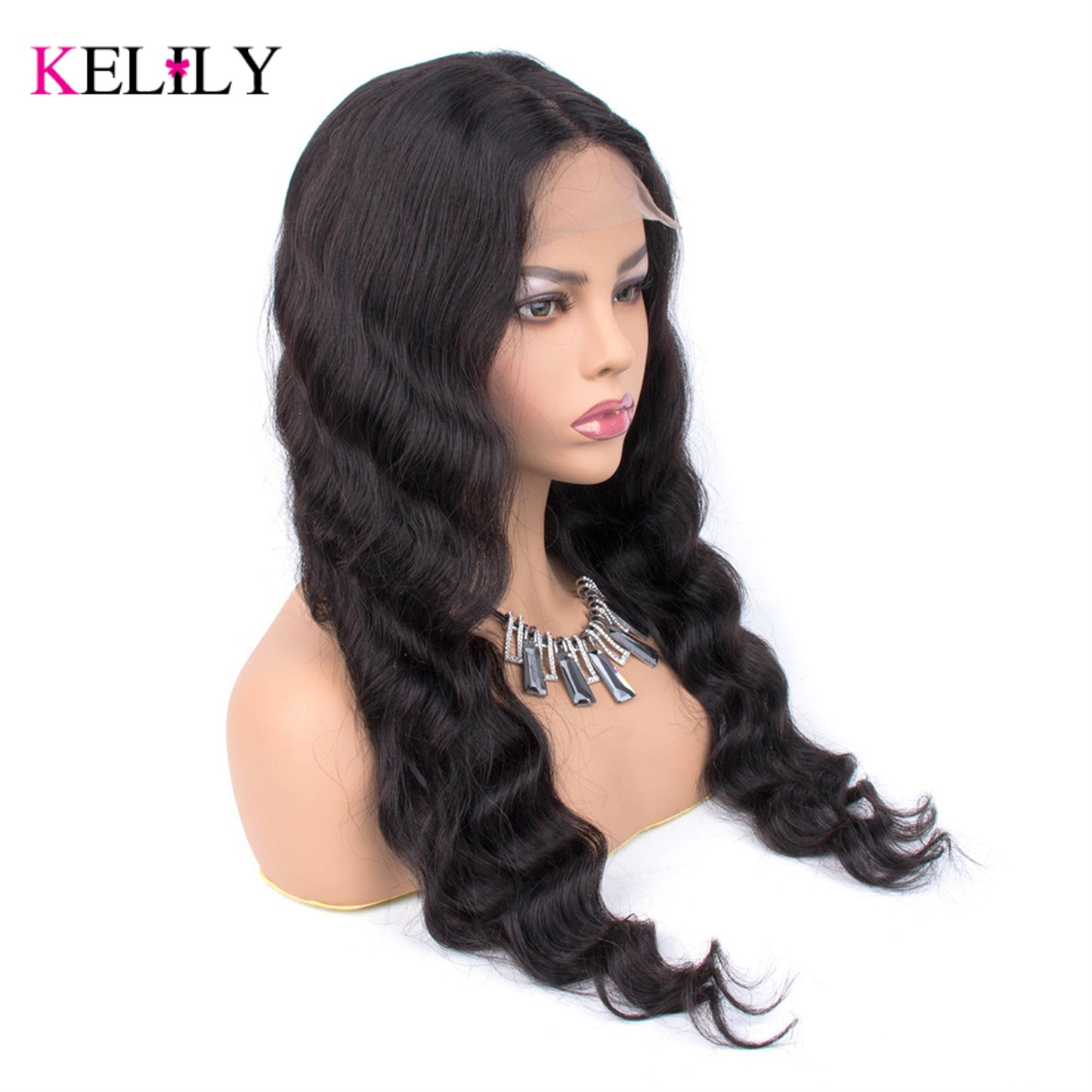 Kelily 13x4 13x6 HD Transparent Body Wave  Lace Front Human Hair For Women Body Wav