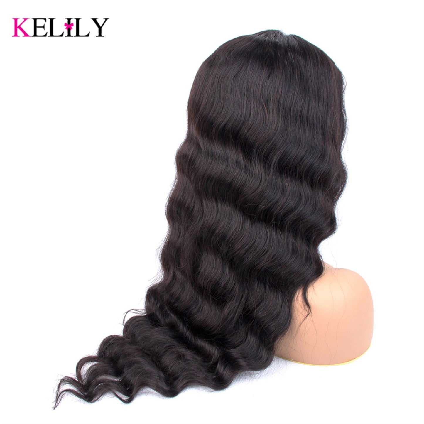 Kelily 13x4 13x6 HD Transparent Body Wave  Lace Front Human Hair For Women Body Wav