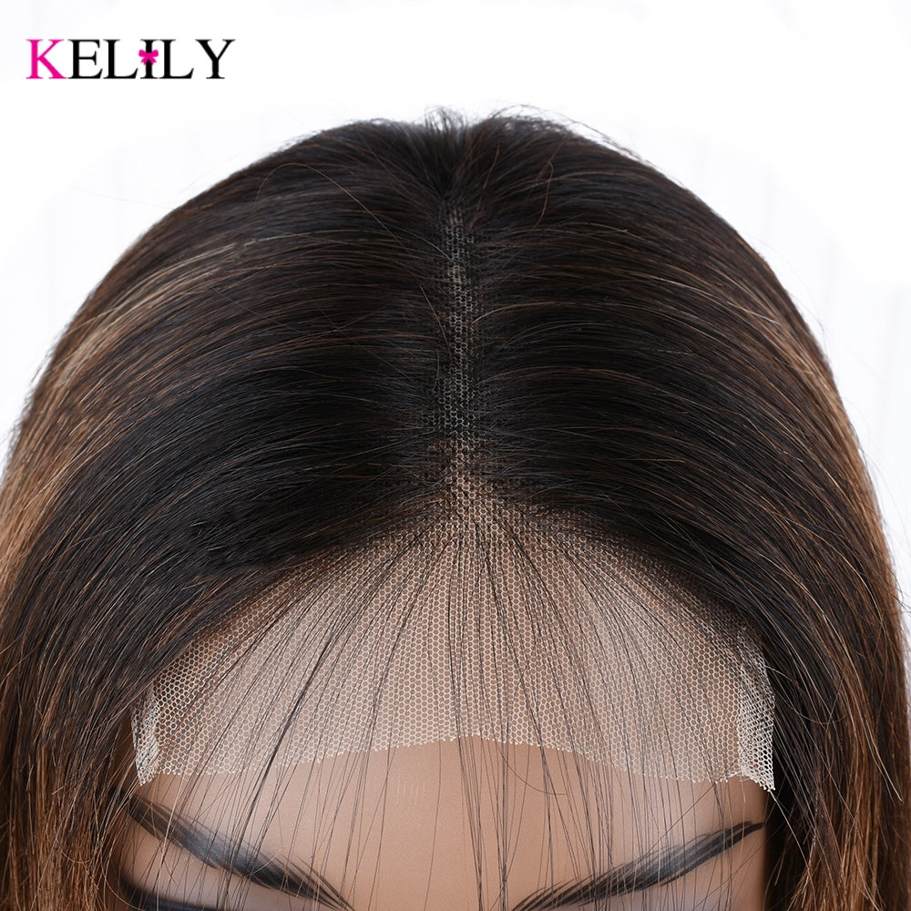 Kelily  Transparent Human Hair Wigs On Sale 13x6 HD Brazilian Lace Frontal Wig For Women