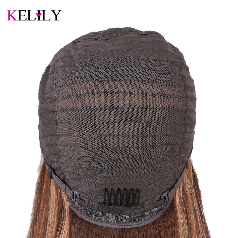 Kelily  Transparent Human Hair Wigs On Sale 13x6 HD Brazilian Lace Frontal Wig For Women