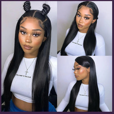 Kelily 13x4 HD Lace Frontal Wigs Silk Straight Human Hair Healthy Virgin Hair Pre Plucked With Natural Baby Hair For Women