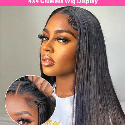 Kelily 13x4 HD Lace Frontal Wigs Silk Straight Human Hair Healthy Virgin Hair Pre Plucked With Natural Baby Hair For Women