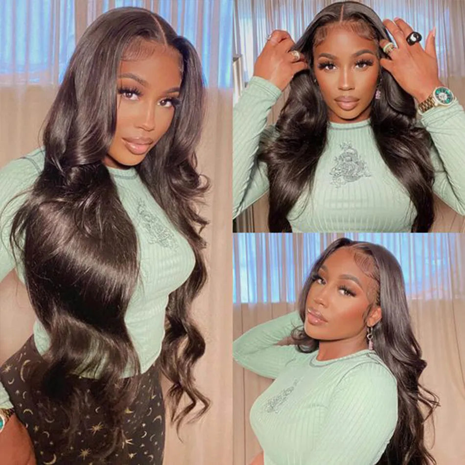 Kelily 13x4 HD Lace Frontal Wigs Body Wave Human Hair Healthy Virgin Hair Pre Plucked With Natural Baby Hair For Women