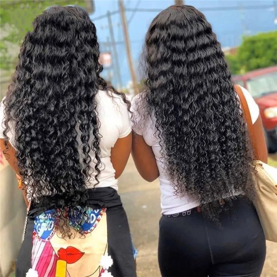 Kelily Water Wave Lace Closure Wig Wear And Go Glueless Wig Human Hair Ready to Wear Curly HumanHair Wigs For Women