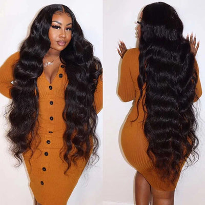 13x6 Cranberry Remy Brazilian Human Hair Body Wave Lace Frontal Wig