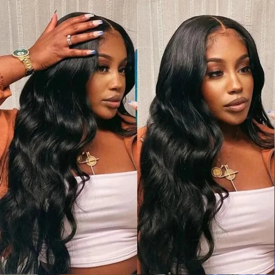 Kelily 13x4 HD Lace Frontal Wigs Body Wave Human Hair Healthy Virgin Hair Pre Plucked With Natural Baby Hair For Women