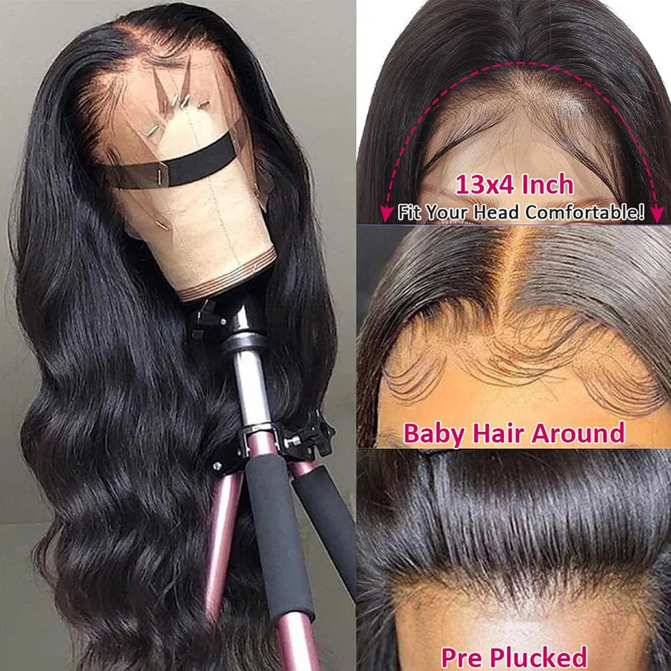 13x6 Cranberry Remy Brazilian Human Hair Body Wave Lace Frontal Wig