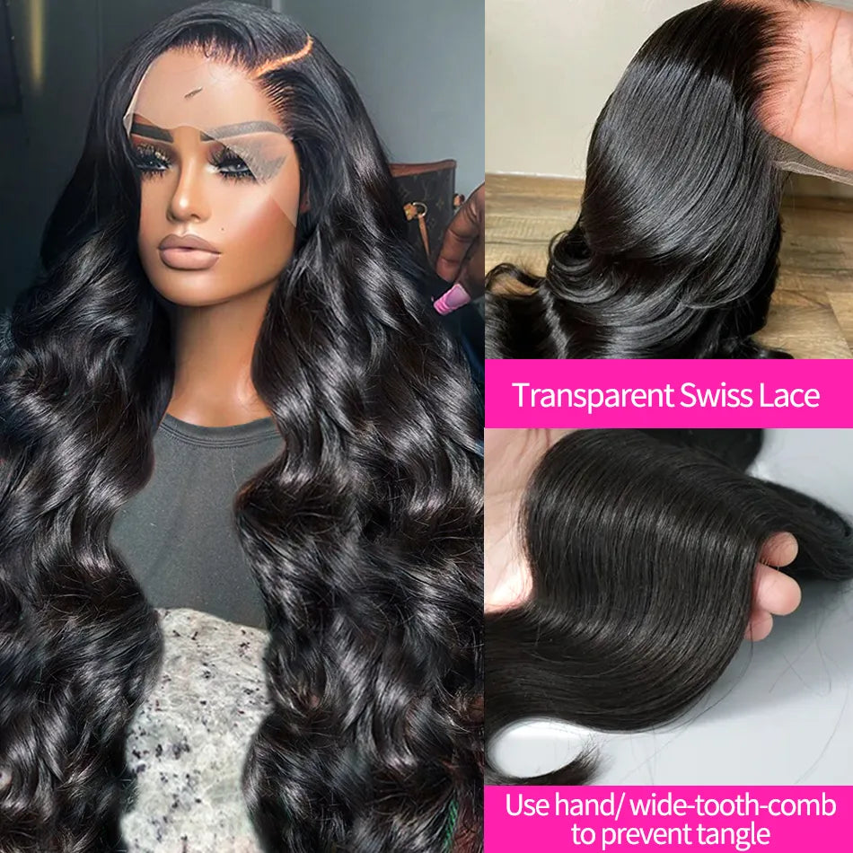 Kelily 360 Lace Wig Brazilian Body Wave Virgin Human Hair Wigs Breathable Lace Wig