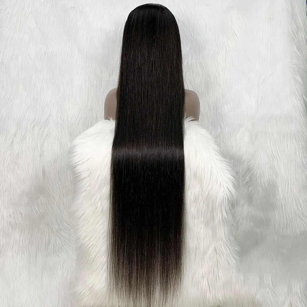 Kelily HD Lace Closure Pre Plucked Long Straight Human Hair Wigs Brazilian  For Women