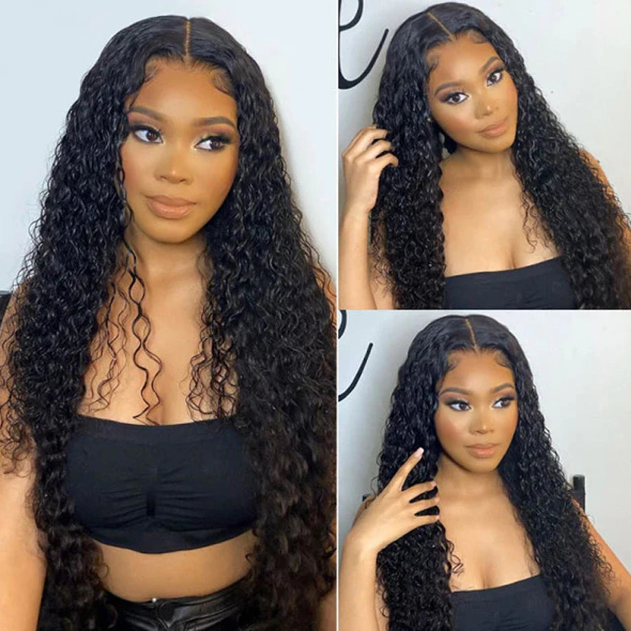 Kelily 13x4 13x6 HD Lace Frontal Wigs Deep Curly Human Hair Healthy Virgin Hair Pre Plucked With Natural Baby Hair For Women