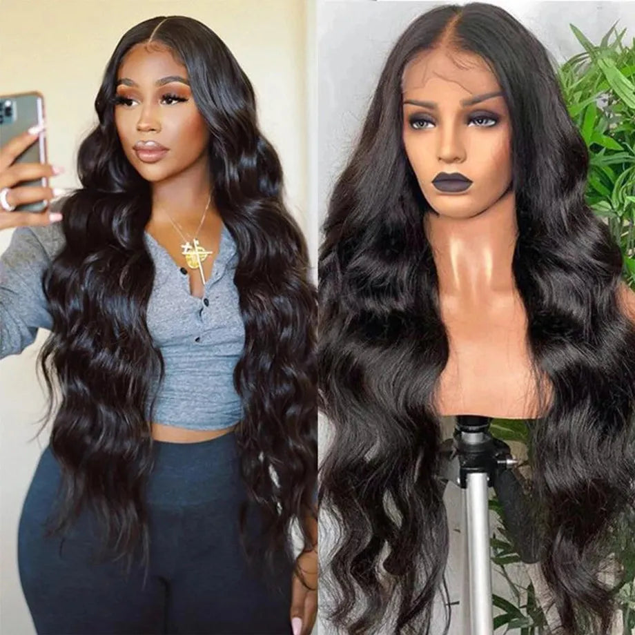 Body Wave  4x4 5x5 13x4 13x6 Lace Closure/Frontal Wig Density 180% Transparent Human Hair Lace Frontal Wig Sale