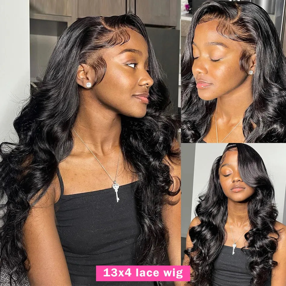 Body Wave  4x4 5x5 13x4 13x6 Lace Closure/Frontal Wig Density 180% Transparent Human Hair Lace Frontal Wig Sale