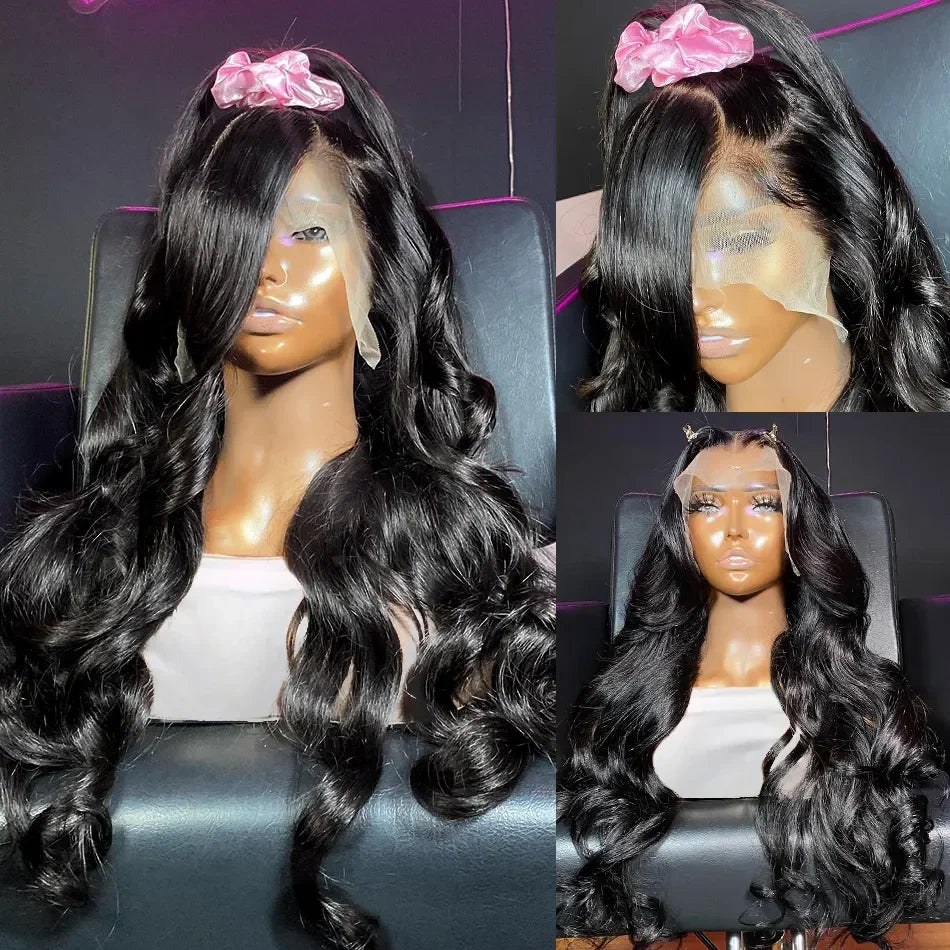 Body Wave 13x4 HD Swiss Lace Frontal Wig Melted Into All Skin Tones Human Hair For Woman