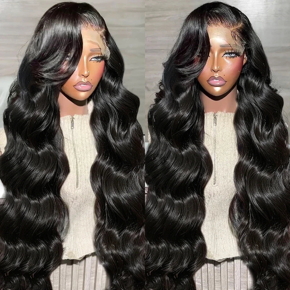 Body Wave 13x4 HD Swiss Lace Frontal Wig Melted Into All Skin Tones Human Hair For Woman