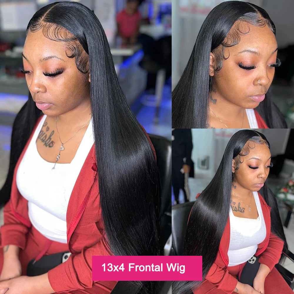 Kelily 6x4.5 HD Lace Wig Glueless Preplucked Human Hair Wigs Ready To Wear And Go Brazilian Bone Straight  For Women