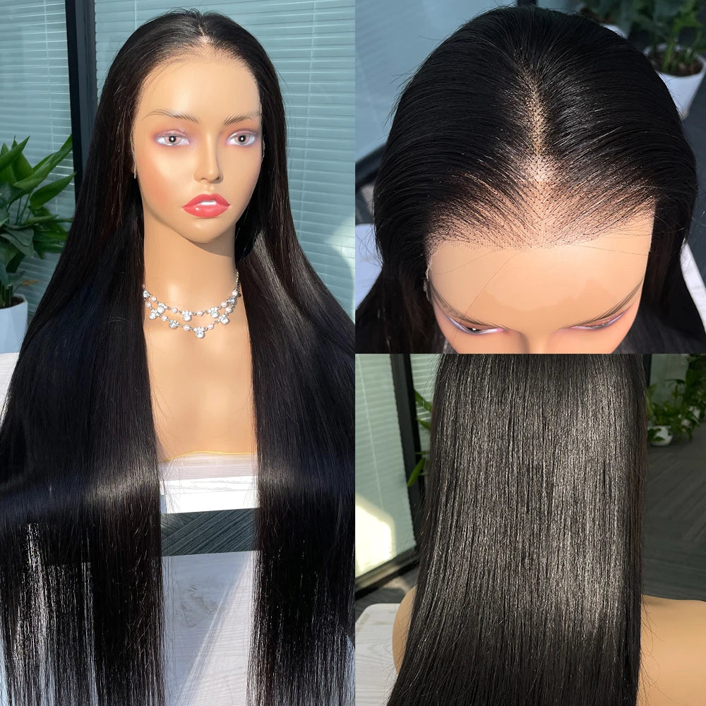 Kelily 6x4.5 HD Lace Wig Glueless Preplucked Human Hair Wigs Ready To Wear And Go Brazilian Bone Straight  For Women