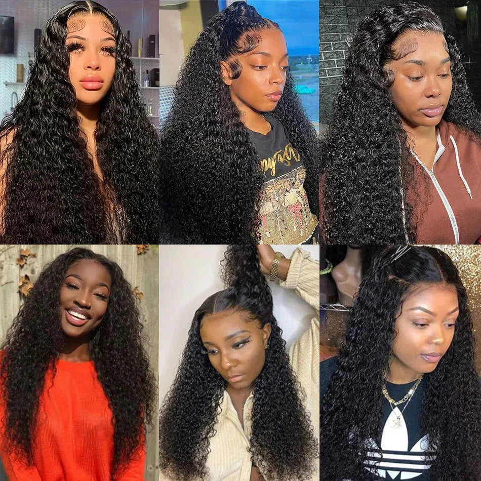 Kelily Upgraded Version 7x5 Glue-free Deep Wave HD Lace Closure Natural Black Beginner Friendly