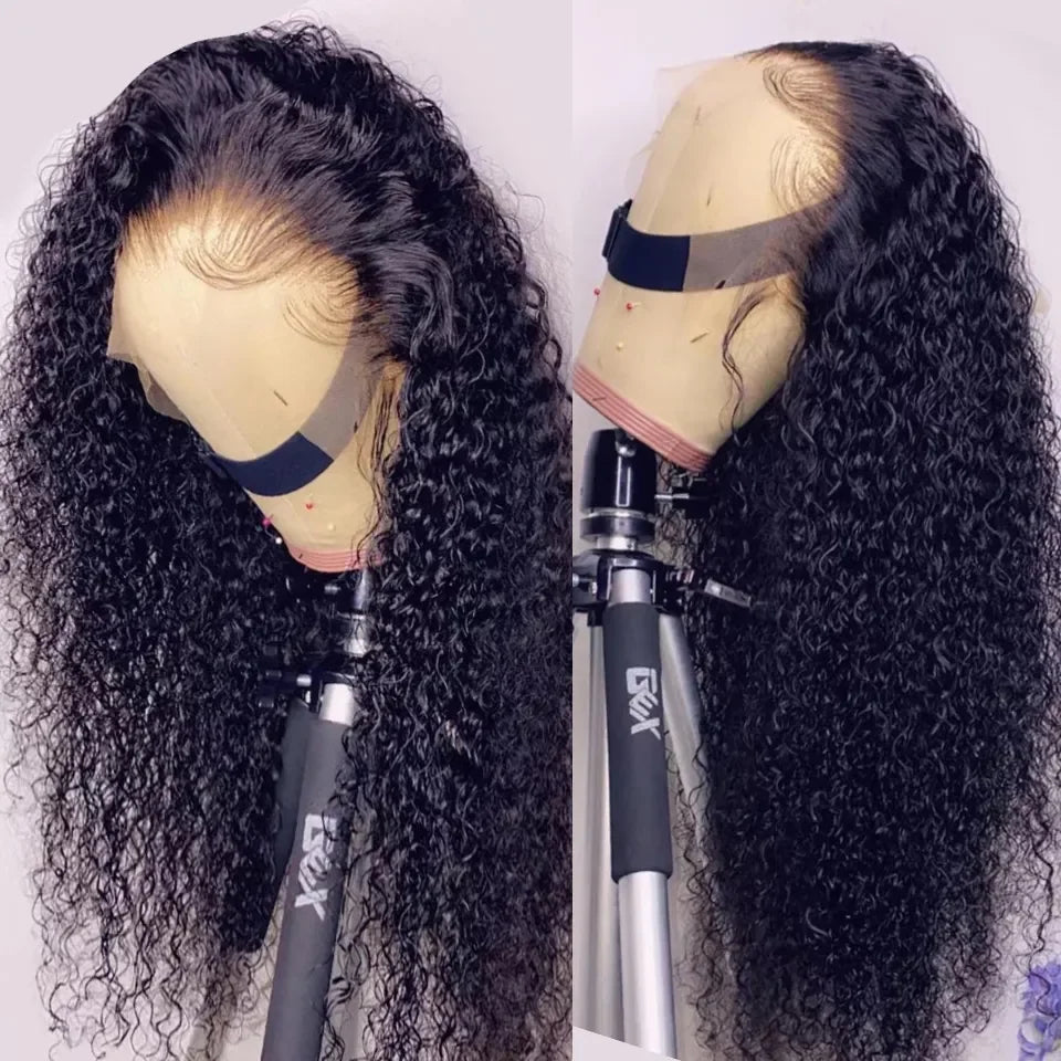 Kelily Upgraded Version 7x5 Glue-free Deep Wave HD Lace Closure Natural Black Beginner Friendly