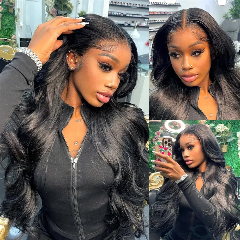 Kelily 13x6 HD Lace Frontal Wig Body Wave Lace Front Wig PrePlucked For Women Human Hair