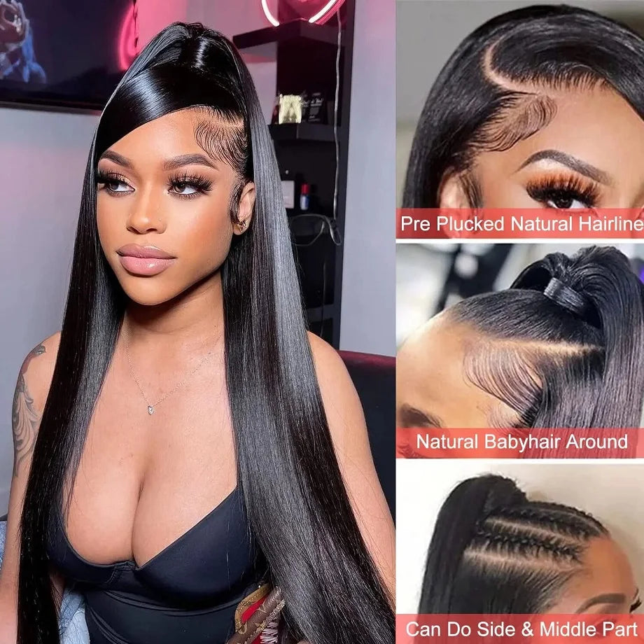 Kelily Silky Straight 13x6 HD Lace Frontal Wig Real Ear To Ear  Lace Frontal Super Secure Wig