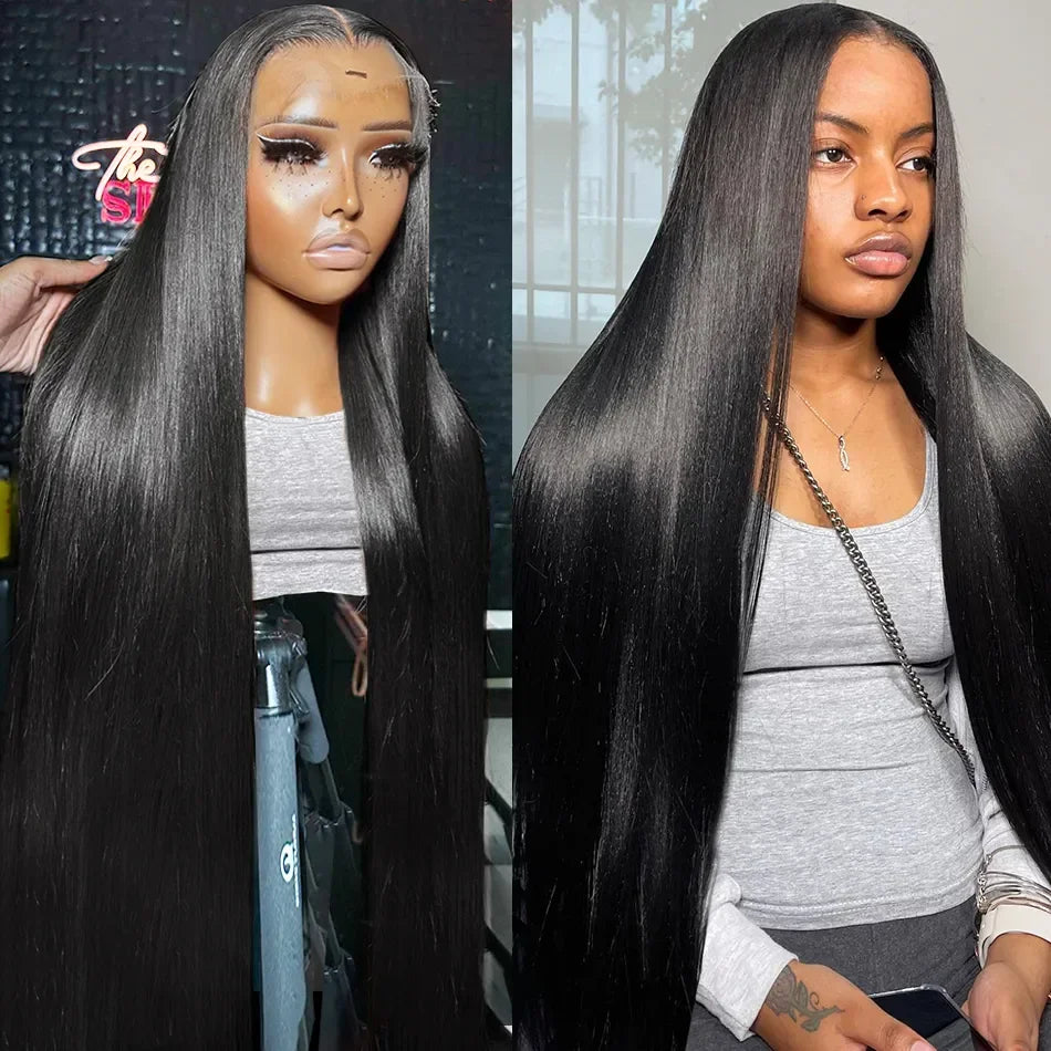 Kelily Silky Straight 13x4 HD Undetectable Lace Frontal Wig Virgin Human Hair Natural Black