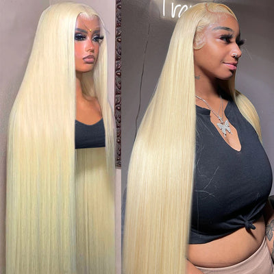 Kelily Straight 613 Blonde Color Straight  Lace Frontal Wig Brazilian Remy Human Hair