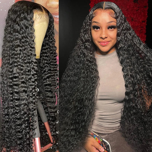 Kelily Deep Wave 5x5 Curly Glueless HD Lace Closure Beginner Friendly For Women