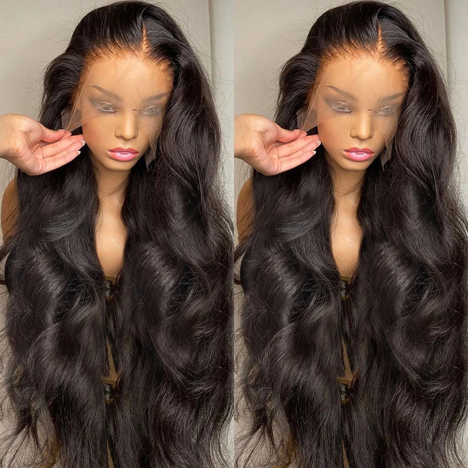 Body Wave Transparent 13x4 13x6 Lace Front Human Hair Wigs Brazilian Remy  For Women